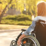 eenage Girl In Wheelchair Outdoor